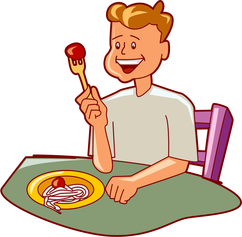 free clipart man eating - photo #7