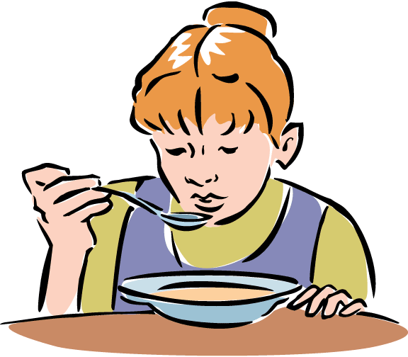 clipart of a girl eating - photo #9