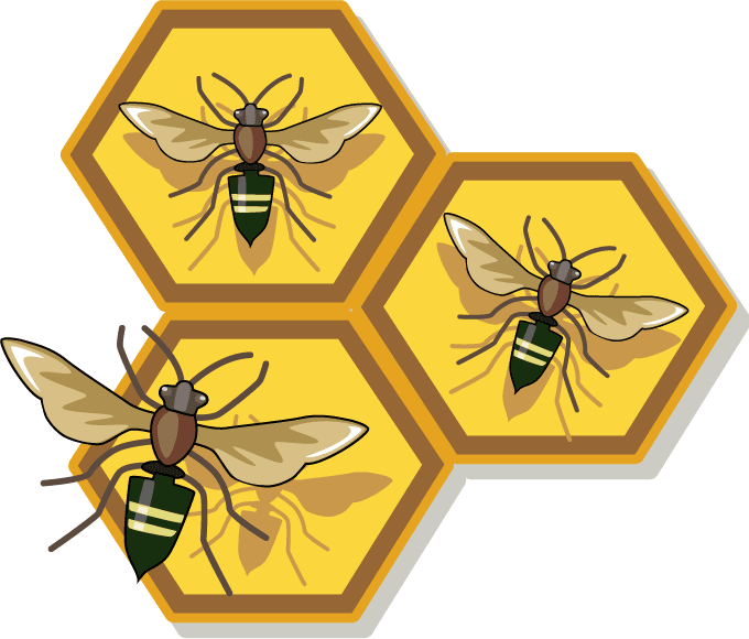 free clipart of honey bees - photo #9