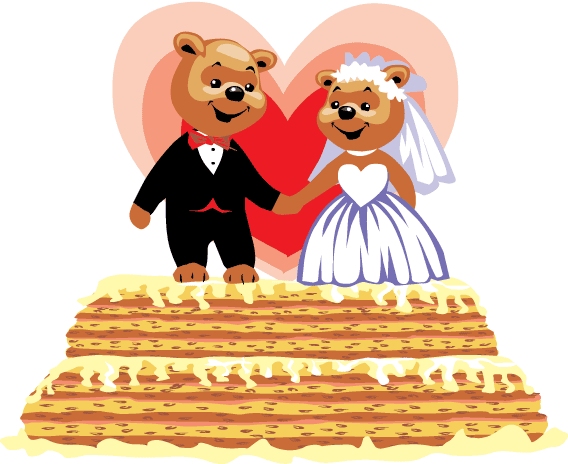 teddy bear bride and groom clipart - photo #9