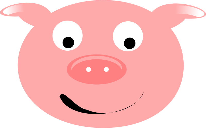 Pig Smiling.