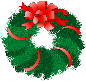Wreath With Ribbon.