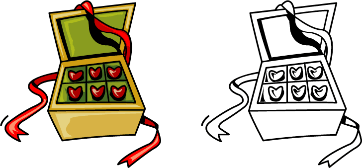 Candy Box Of Chocolates Clipart