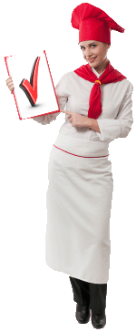 chef with clipboard