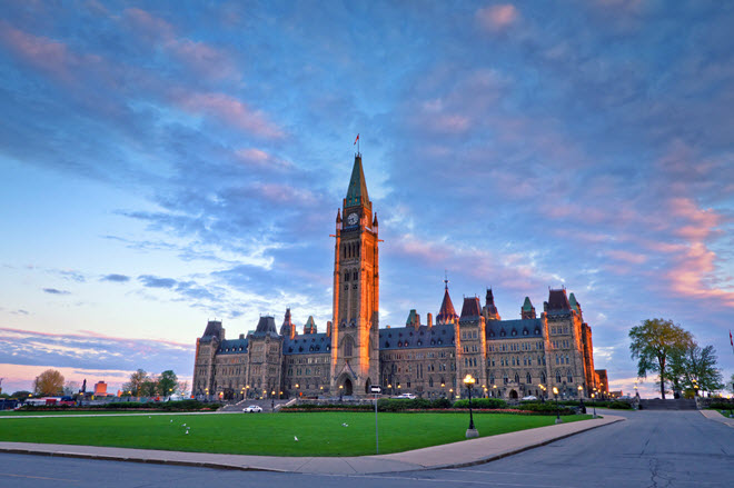 Canadian Parliament Building in Ottawa.