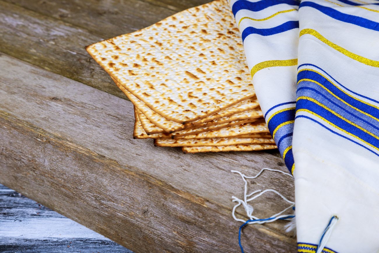 Matzo Crackers Served During Passover.