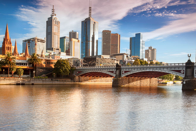 Melbourne Skyline.