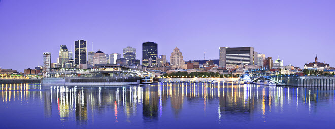 Montreal Panorama at Night.