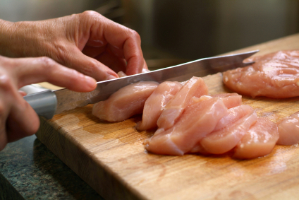 Preparing Chicken. 