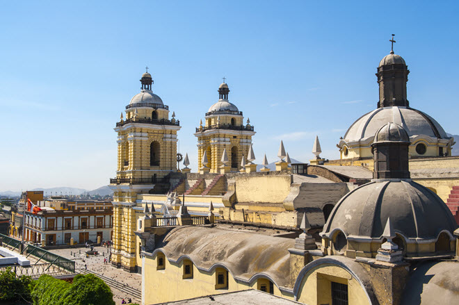 San Francisco Monastery in Central Lima, Peru.