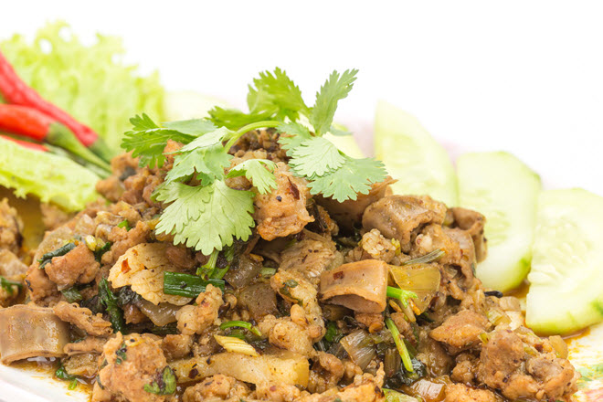 Spicy Minced Pork Salad.