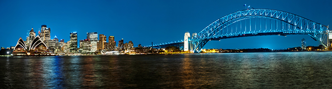 Sydney Skyline at Night.