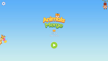 Animals Merge Game.