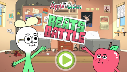 Apple＆Onion Beatsのバトルゲーム。