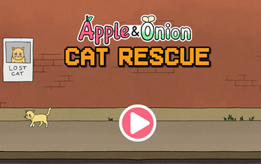 Apple & Onion Cat Rescue Game.
