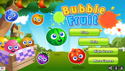 Bubble Fruit Game.