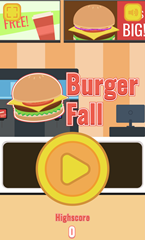 Burger Fall Game.