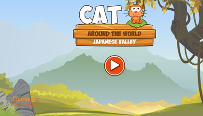 Γάτα σε όλο τον κόσμο το παιχνίδι της Ιαπωνικής κοιλάδας