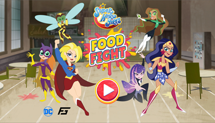 DC Super Hero Girls Food Fight Game.