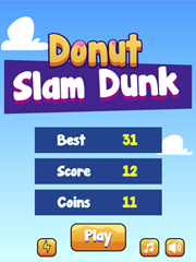 Donut Slam Dunk Game.