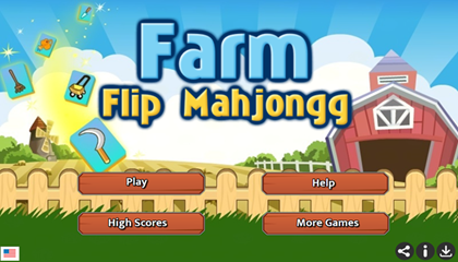 Farm Flip Mahjongg Game.