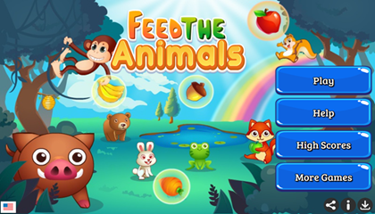 Feed The Animals Game.