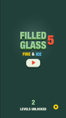 Filled Glass 5 Fire & Ice Game.