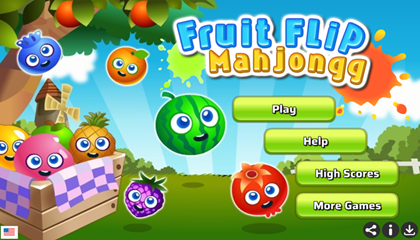 Fruit Flip Mahjongg Game.