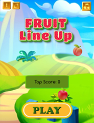Fruit Line Up Game.