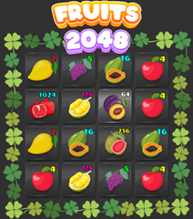 🕹️ Play Fruits 2048 Game: Free Online 2048 Fruit Tile Merge Video Game for  Kids & Adults