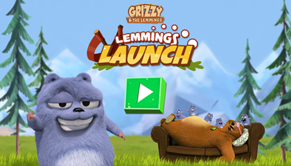 Grizzy & The Lemmings Lemmings Launch Game