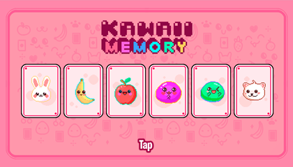 Joc de pixeli de memorie Kawaii