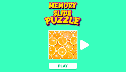 Memory Slide Puzzle Game.