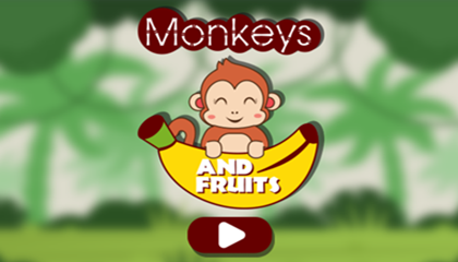 Monkeys and Fruits Game.
