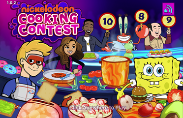 Παιχνίδι διαγωνισμού μαγειρέματος Nickelodeon