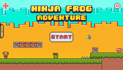 Ninja Frog Adventure Game.