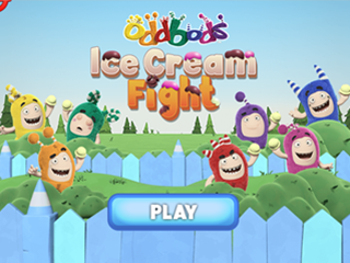 Oddbods Ice Cream Fight Game.