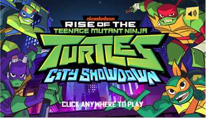 Άνοδος του εφηβικού μεταλλαγμένου παιχνιδιού αναμέτρησης της πόλης Ninja Turtles