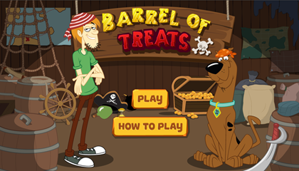 Scooby Doo Barrel of Treats Game