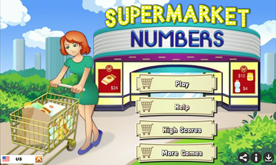 スーパーマーケット番号ゲーム。