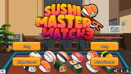 Sushi Master Match 3 Game.