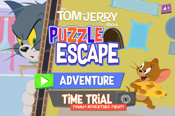 Jocul de evacuare a puzzle -ului Tom & Jerry Show