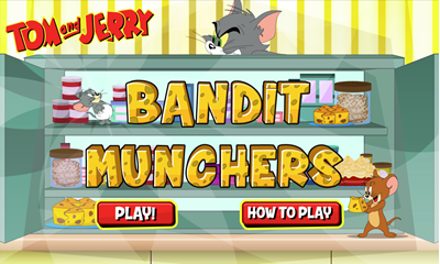 Tom & Jerry Bandit Munchers Game.
