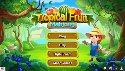 Tropical Fruit Mahjong Game.