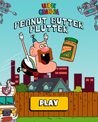 Uncle Grandpa Peanut Butter Flutter Game.