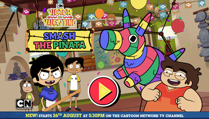 Victor and Valentino Smash the Piñata Game.