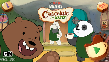 Jocul de artist de ciocolată Bear Bears Bears
