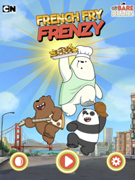 Εμείς Bare Bears French Fry Frenzy παιχνίδι